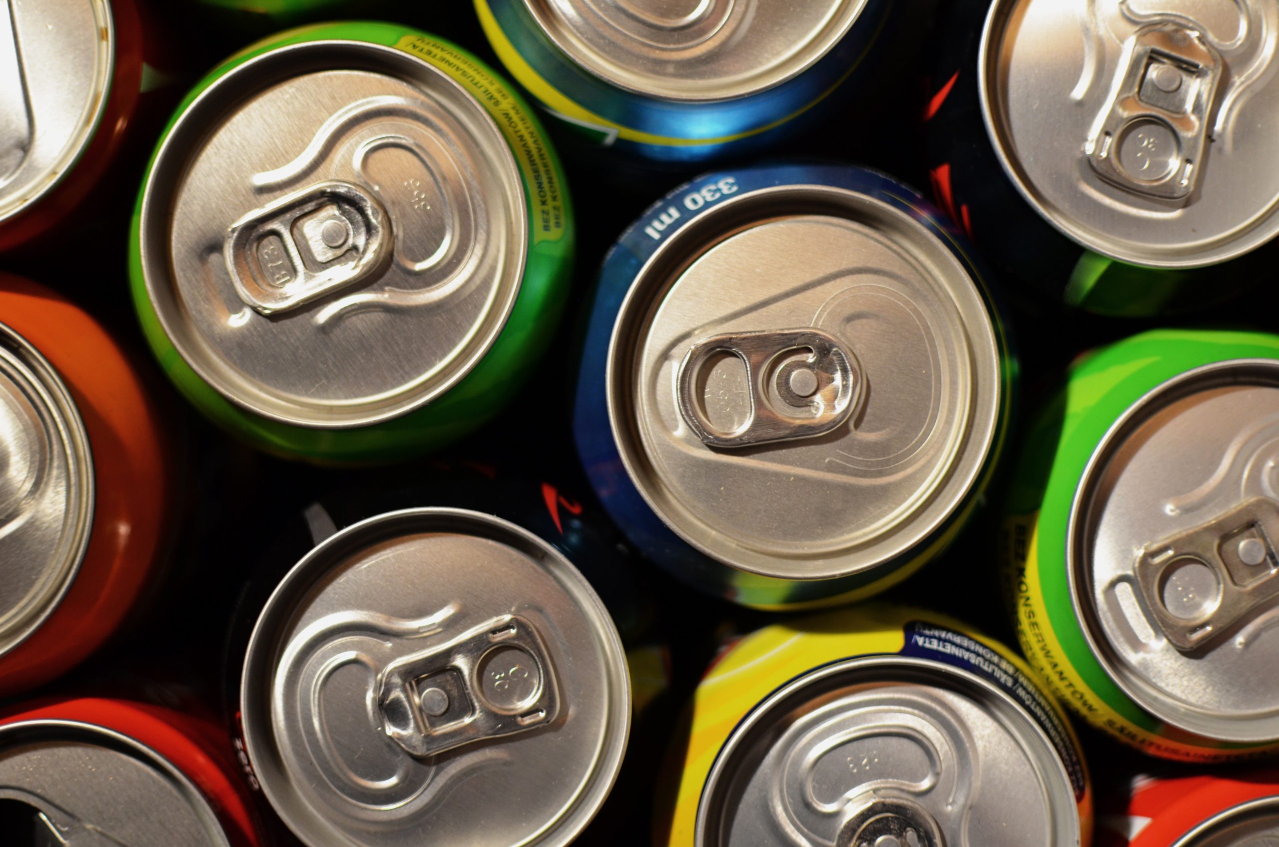 Assorted color Soda Cans