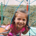 child with bright smile