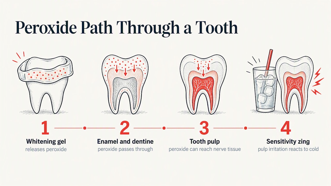 How whitening peroxide can trigger tooth sensitivity