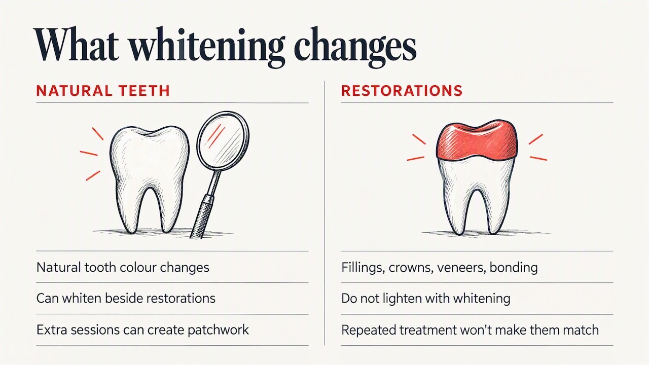 What can and cannot be whitened — overview diagram
